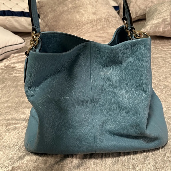 Coach Blue Leather Women's Bag - Picture 2 of 10
